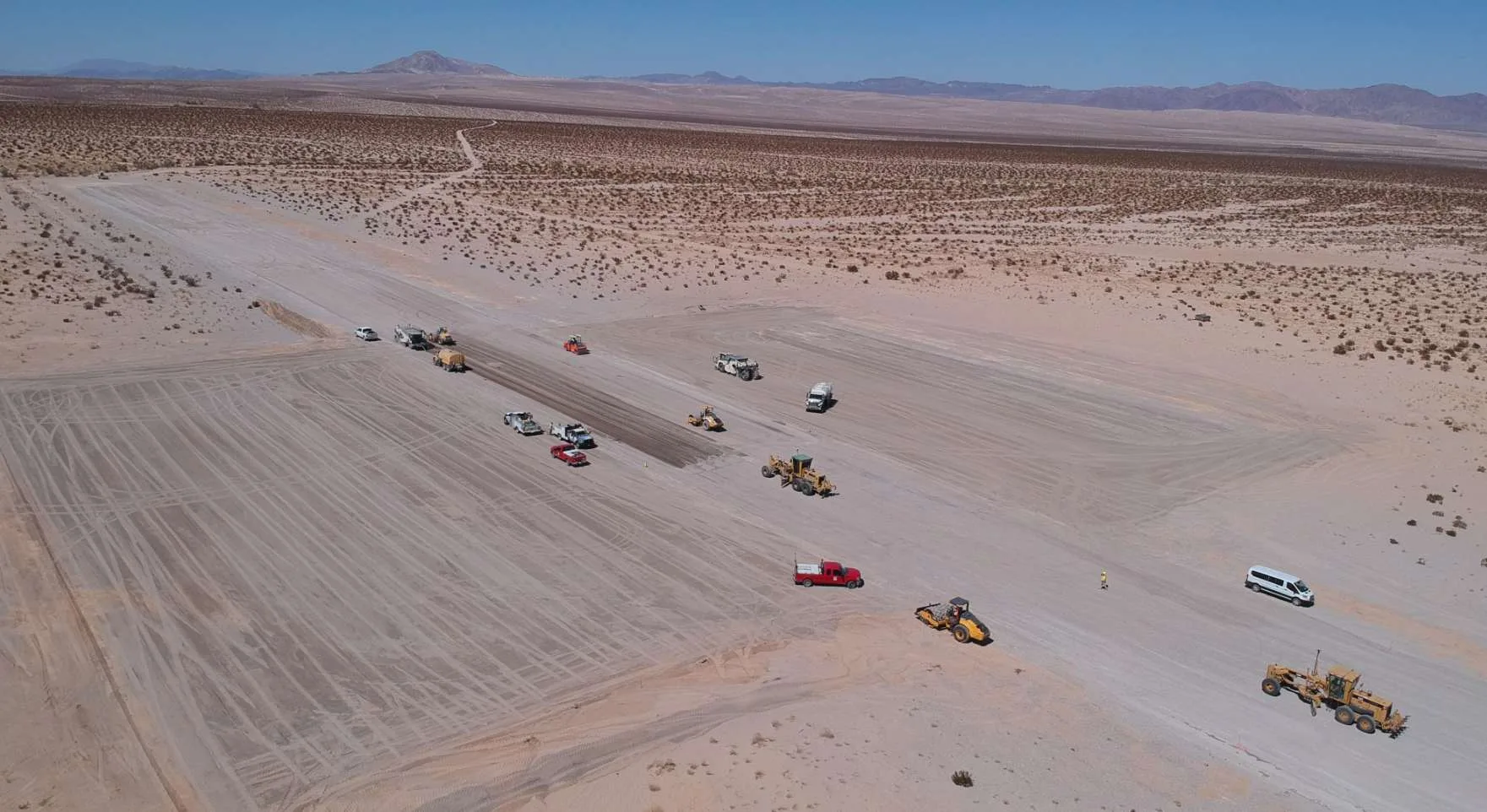 Aerial view — construction operations