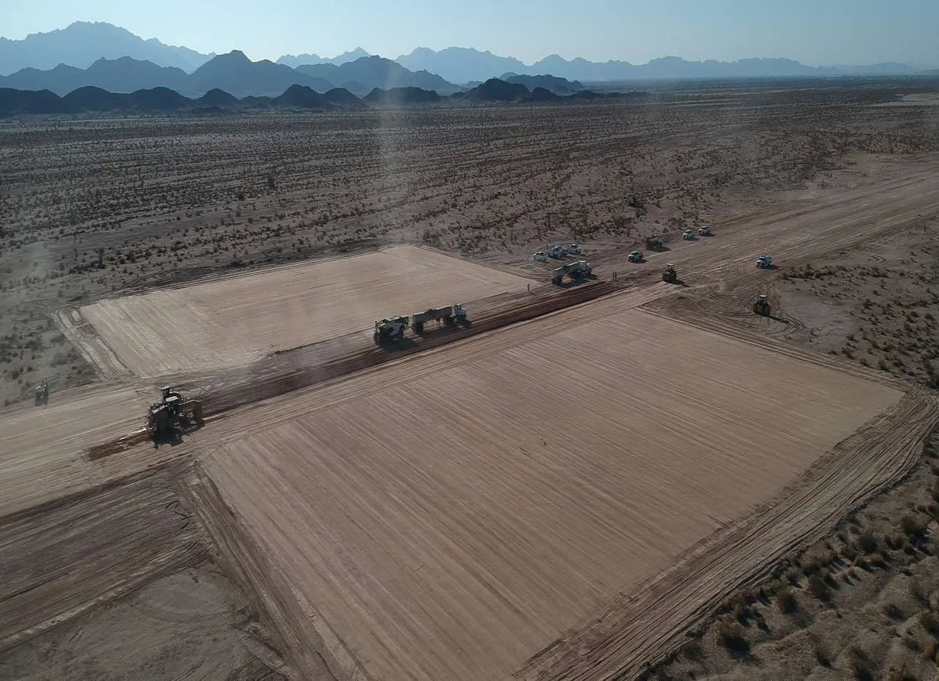 Aerial view — construction