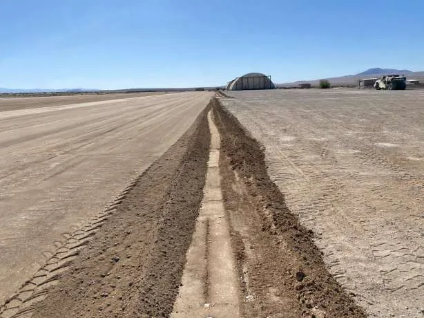 Before — eroded surface