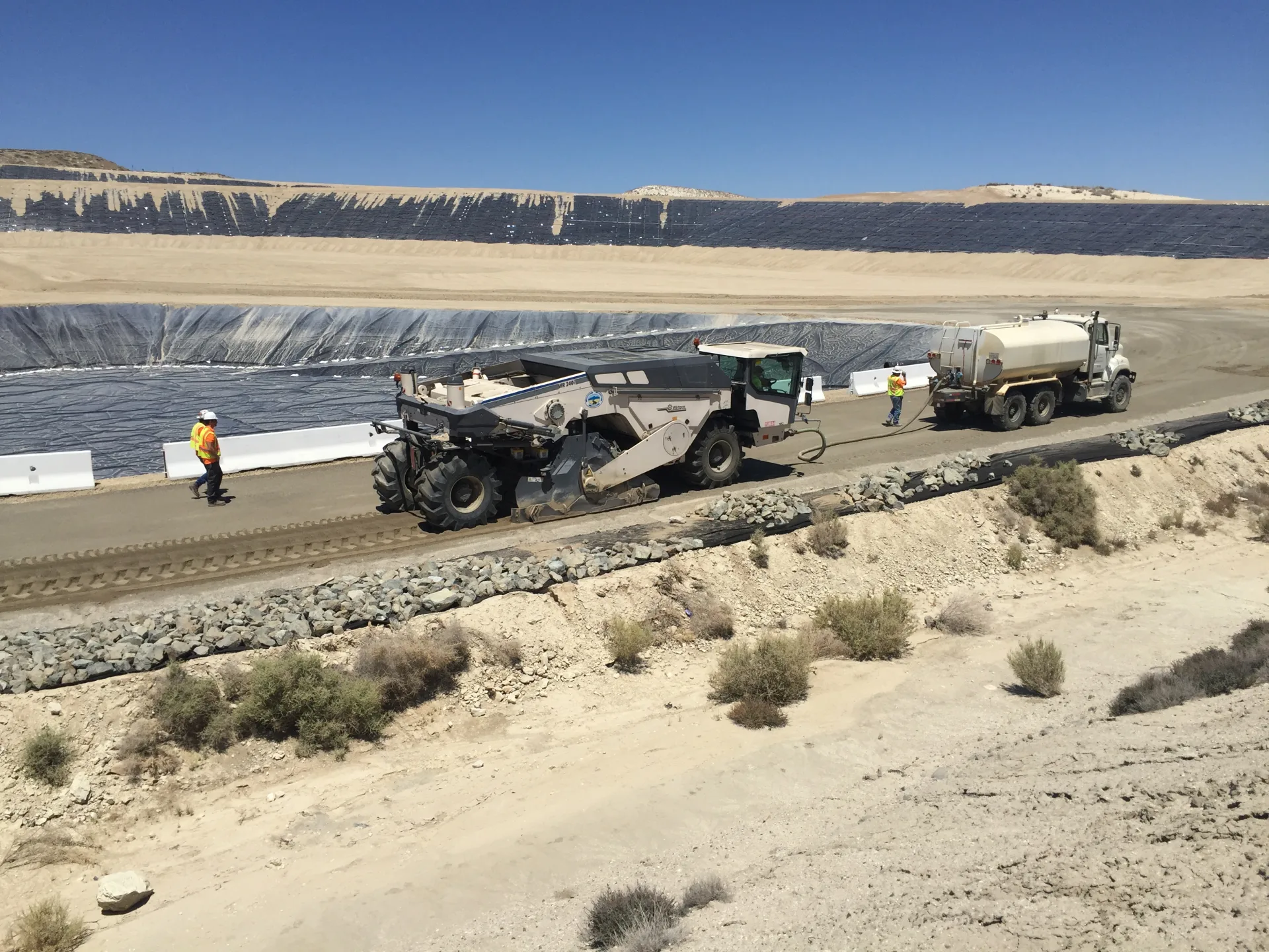 Intégration du polymère LL-TECH dans le sol