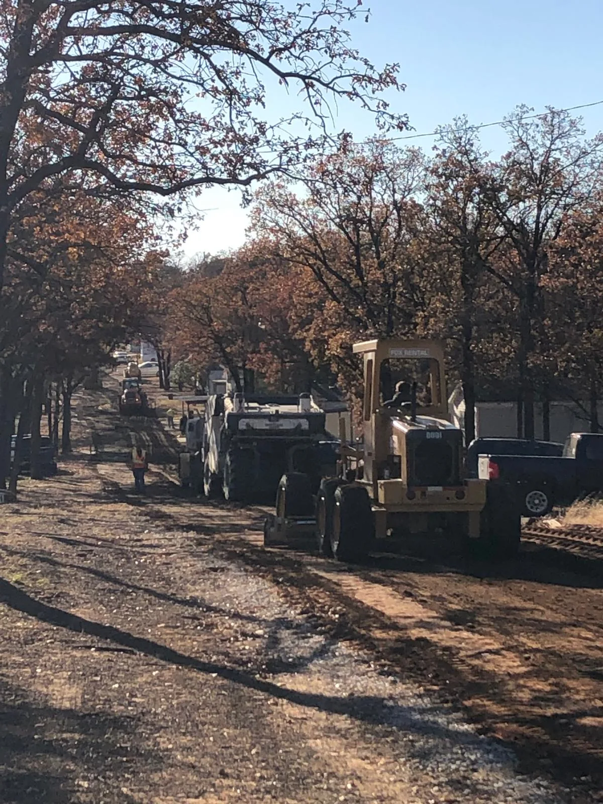 Projet de construction routière LL-TECH en cours